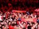 Aficionados en una fiesta de celebración por el mundial con banderas de España, fotografía de Carlos Luján para Europa Press.