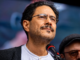 El senador colombiano Iván Cepeda durante una intervención pública en medio de la polémica por la ciudadanía estadounidense del presidente electo Abelardo de la Espriella.