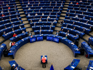 Sesión del Parlamento Europeo durante el debate sobre la solicitud para investigar a Gianni Infantino por presuntas violaciones a la neutralidad política de la FIFA.
