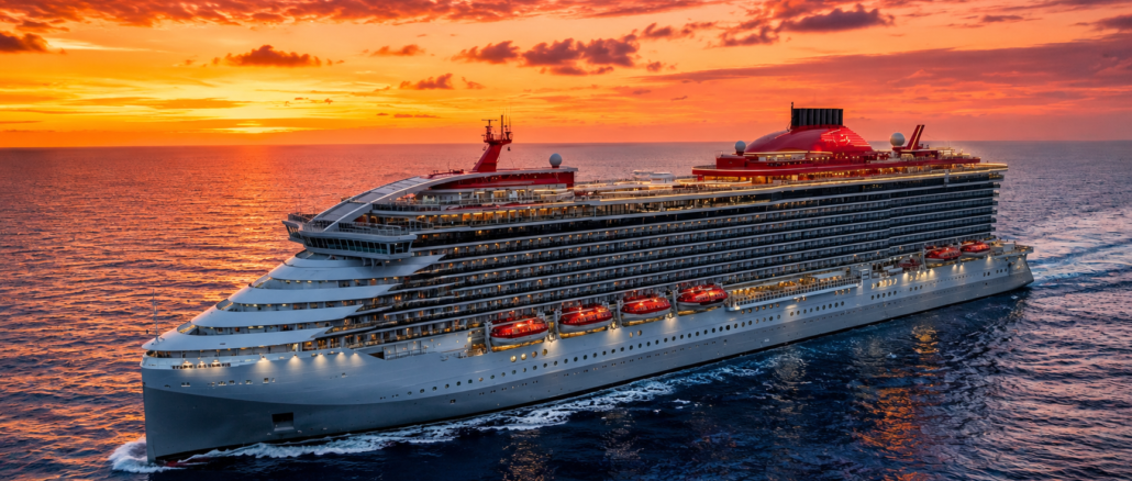 Crucero Scarlet Lady de Virgin Voyages, al que Turquía prohibió atracar en sus puertos por razones relacionadas con valores familiares.