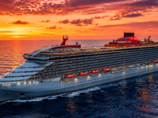 Crucero Scarlet Lady de Virgin Voyages, al que Turquía prohibió atracar en sus puertos por razones relacionadas con valores familiares.