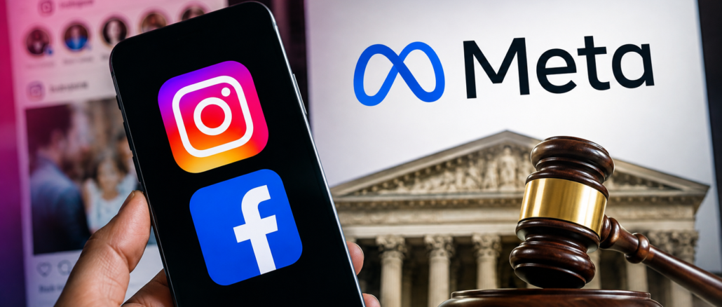 Imagen descriptiva generada por IA sobre los cambios de Meta en Instagram y Facebook para adolescentes