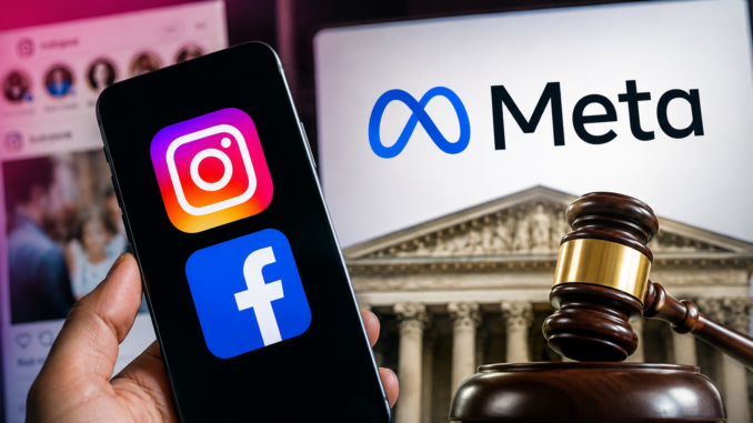 Imagen descriptiva generada por IA sobre los cambios de Meta en Instagram y Facebook para adolescentes