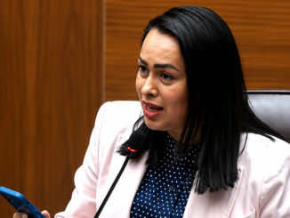 Cindy Murillo durante una sesión de la Asamblea Legislativa