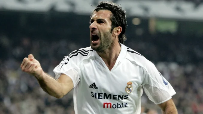 Luis Figo gritando gol con el Real Madrid - Críticas a Infantino y FIFA
