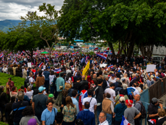 Manifestación Poder Judicial Costa Rica en la Plaza de la Democracia