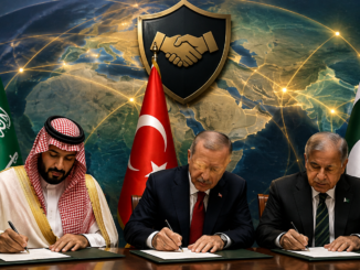 Pacto de defensa mutua entre Arabia Saudita, Turquía y Pakistán.