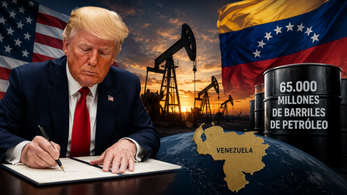 Donald Trump anuncia un acuerdo petrolero con Venezuela