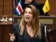 Claudia Dobles durante declaraciones sobre denuncia de Martha Esquivel