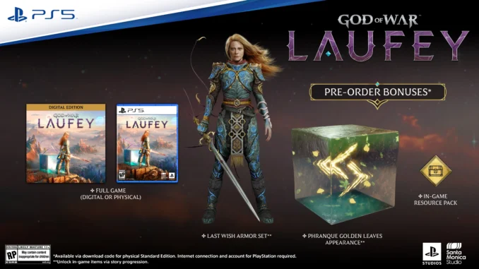 God of War Laufey tendrá lanzamiento físico y digital para PS5