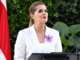 Laura Fernández durante una conferencia sobre el ajuste financiero judicial en Costa Rica