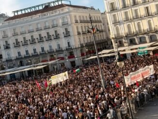 Manifestación en Madrid por la crisis de vivienda y contra los desahucios