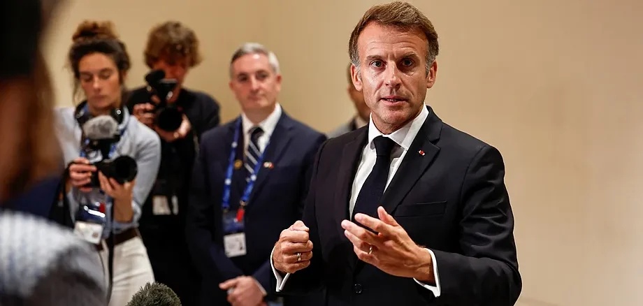 El presidente francés Emmanuel Macron antes de nuevas protestas en Francia