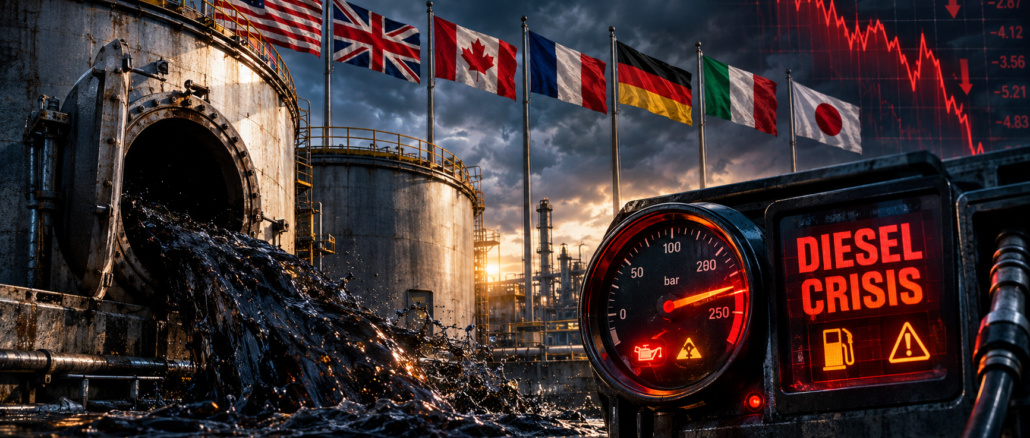 G7 liberará 100 millones de barriles de petróleo para aliviar la crisis del diésel