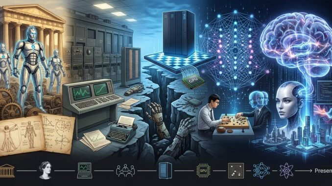 Historia de la inteligencia artificial desde Alan Turing hasta la IA generativa