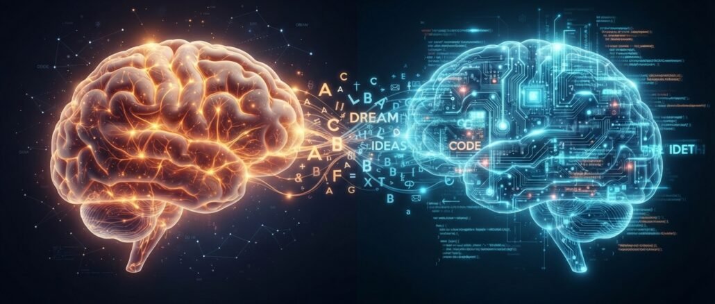 Imagen ilustrativa sobre inteligencia artificial, neuronas del hipocampo y ChatGPT