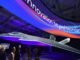 Maqueta del proyecto GCAP, el futuro avión de combate de sexta generación desarrollado por Italia, Japón y Reino Unido