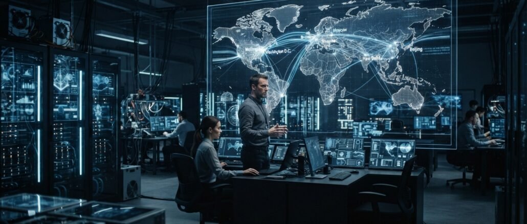 Imagen ilustrativa sobre la inteligencia artificial y la disputa por el poder global