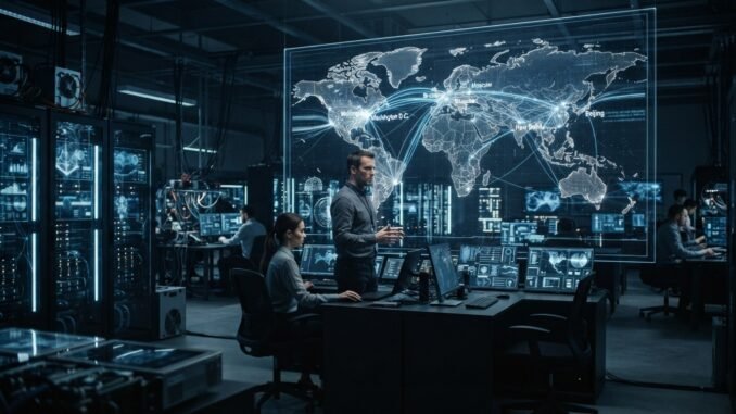 Imagen ilustrativa sobre la inteligencia artificial y la disputa por el poder global