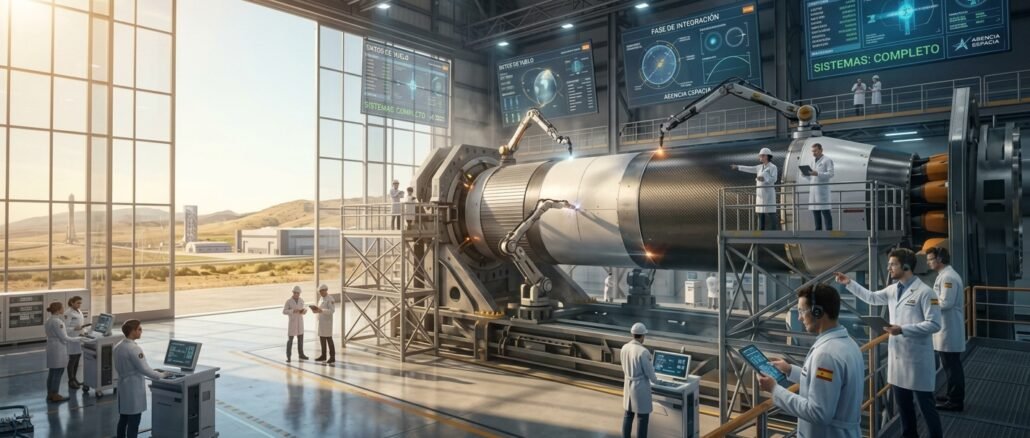 Revolución de los Cohetes: cohete reutilizable despegando hacia el espacio