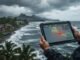 Imagen ilustrativa generada con inteligencia artificial sobre el posible peligro de tsunami para Costa Rica